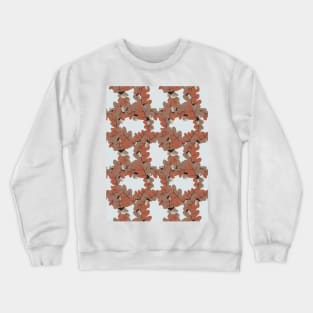 Oak Leaves and Acorns Wreaths - Stipple Shading Crewneck Sweatshirt